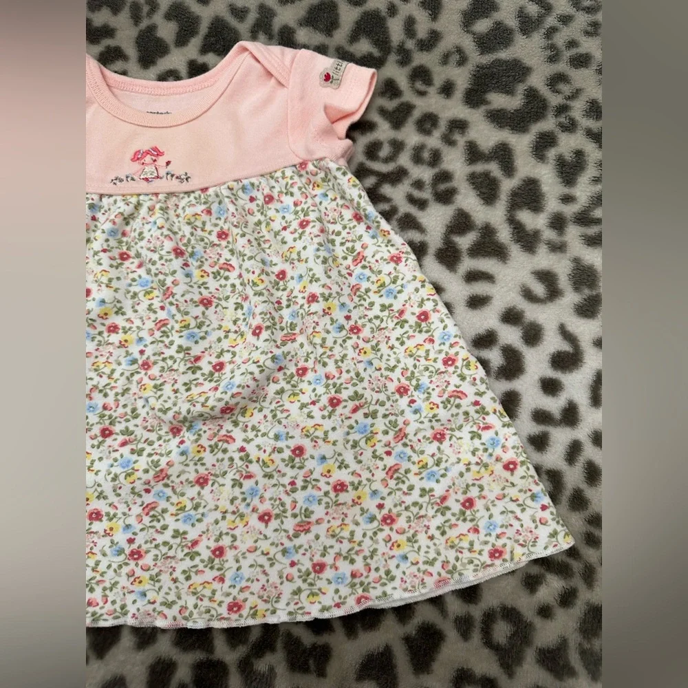 Carter’s Floral Dress Two Piece Set in Pink Size 6 months